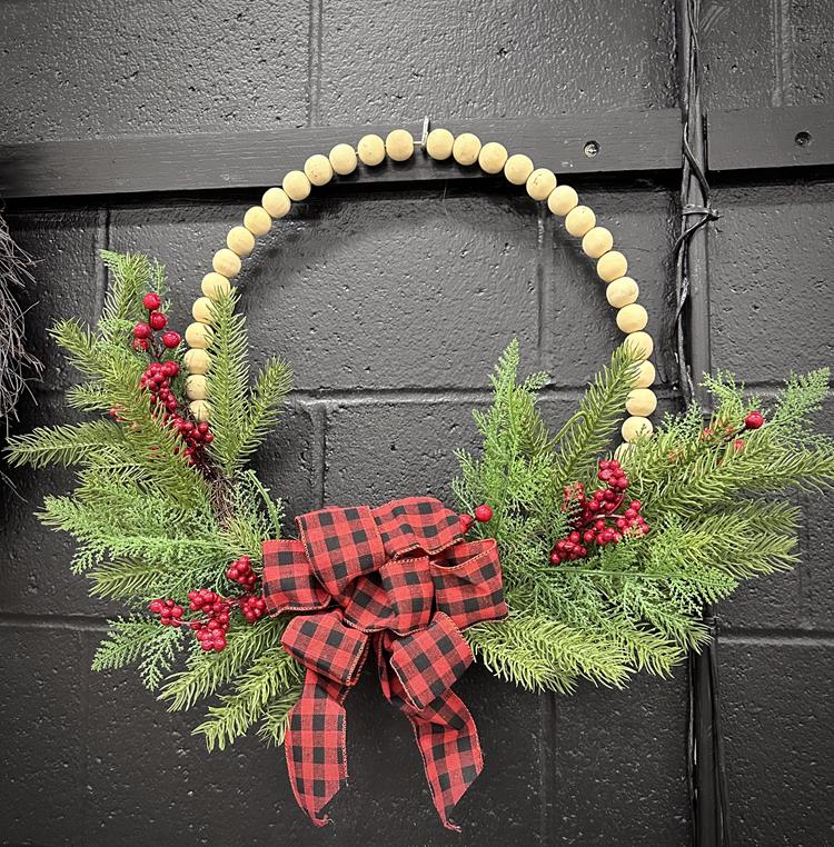 8 inch Wreath DIY Kit with 2 Craft Foam Rings, Burlap Ribbon, Berries,  Pinecones (75 Pieces Set)